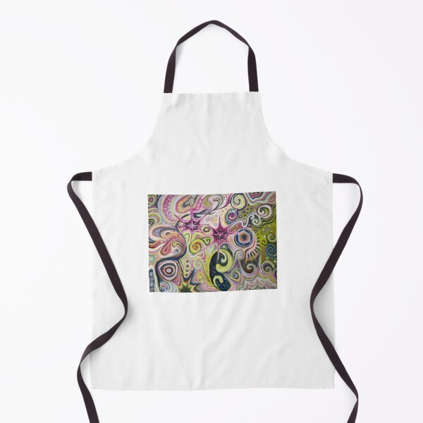 Item preview, abstract gauche spiral painting designed and sold by HibiscusHeron.