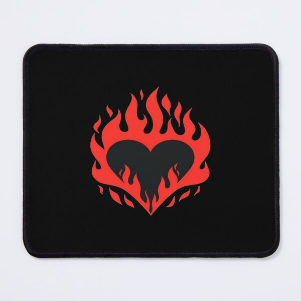 Item preview, Bold Flaming Heart Art – Fiery Love Symbol Design for Passion, Aesthetic Decor & Statement Style designed and sold by Bright Nest Studio.