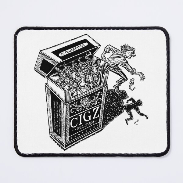 Item preview, woman climbing out of cigarette pack filled with smokers, quitting designed and sold by LisaHaney.