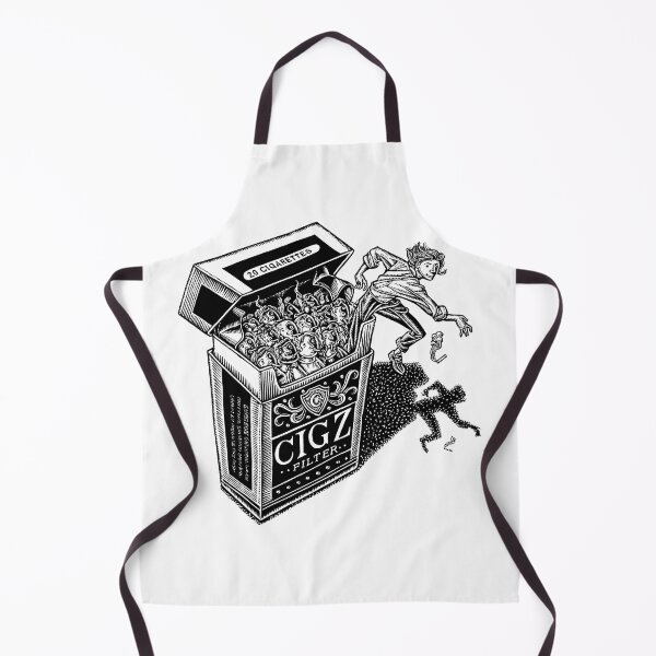 Item preview, woman climbing out of cigarette pack filled with smokers, quitting designed and sold by LisaHaney.