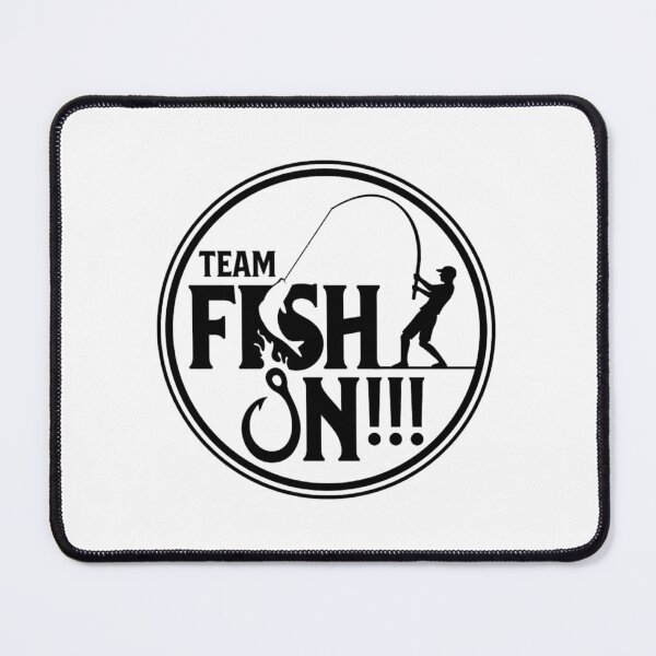 Item preview, Team Fish On - Minimalist Fishing Badge - Fisherman Gift - Angler Outline Art designed and sold by Team Fish On!!!.