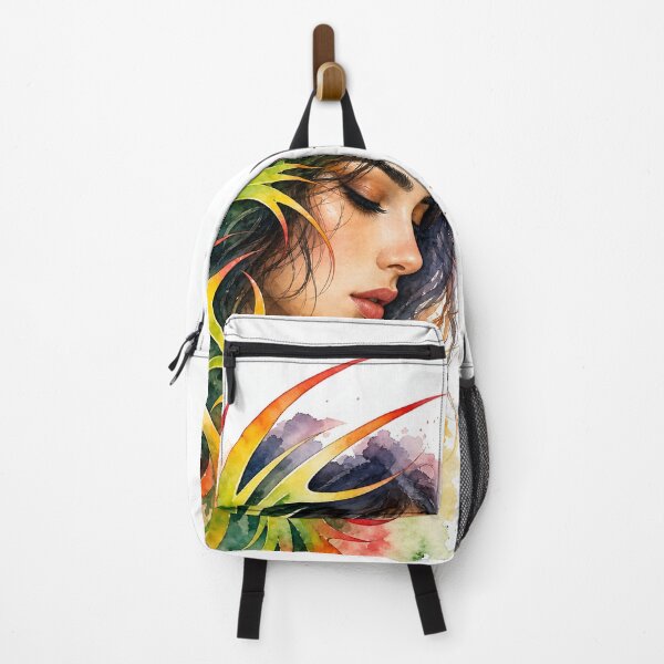 Item preview, Watercolor Abstract Woman Portrait | Colorful Floral Face Art | Modern Feminine Wall Art Print designed and sold by Bhaskar Digital Art.