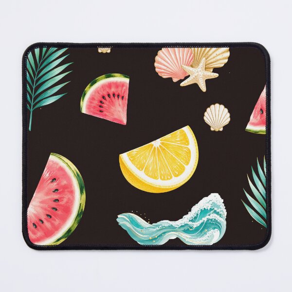 Item preview, Watermelon Lemon Seashell Summer Beach Watercolor designed and sold by VikArt7.
