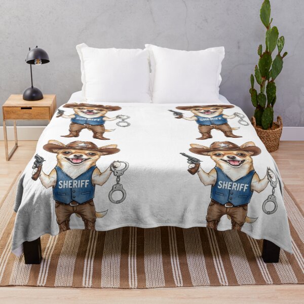 Artikelvorschau, Chihuahua Sheriff Cowboy Hund Lustiger Welpe entworfen und verkauft von Prints by Mat.