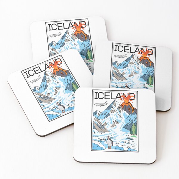 Item preview, Iceland - Iceland Stamp - Funny gifts for Iceland enthusiasts designed and sold by iX-Physio.