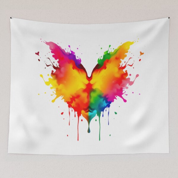 Item preview, Colorful Butterfly Paint Splash Abstract Art designed and sold by MondeMade.