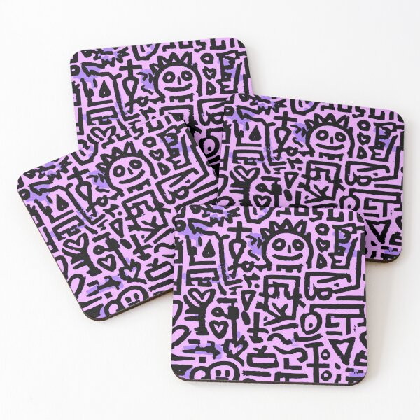 Item preview, Black and Purple Doodles designed and sold by Nurple Art.