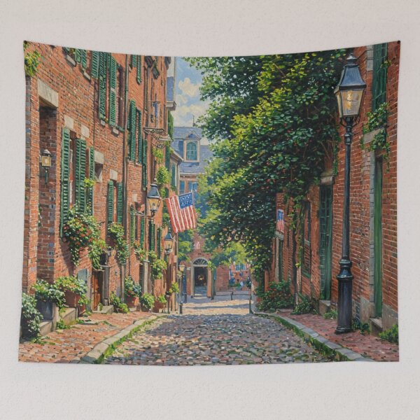 Item preview, Acorn Street, Boston, Massachusetts designed and sold by sid1802.
