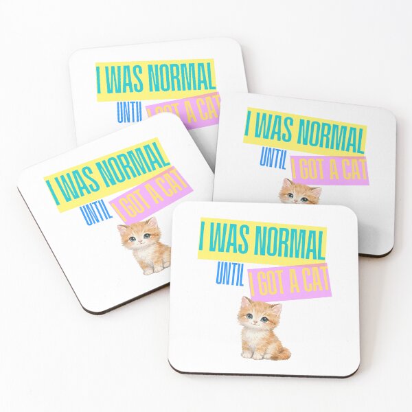 Item preview, I Was Normal Until I Got a Cat Funny Cat Lover Gift T-Shirt designed and sold by wecrea.