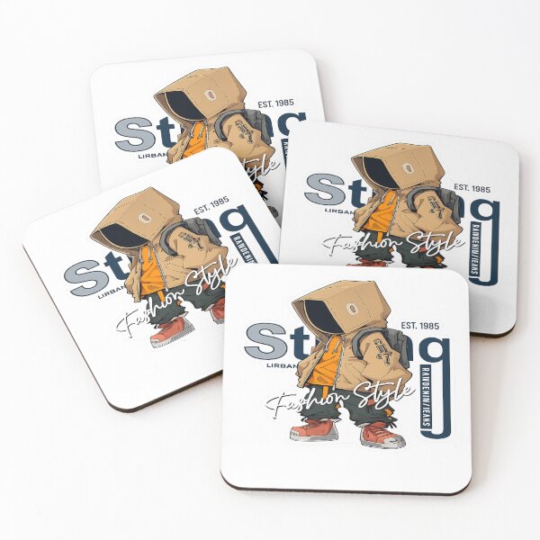 Item preview, Urban Streetwear Box-Head Character Illustration designed and sold by Shyam shop.