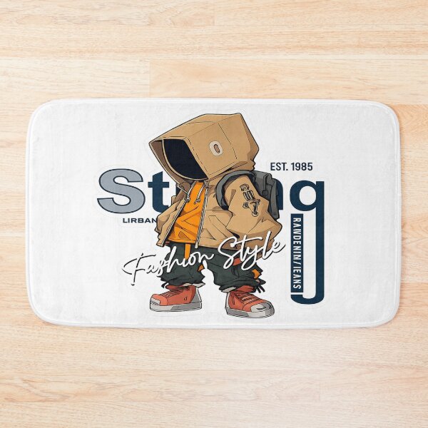Item preview, Urban Streetwear Box-Head Character Illustration designed and sold by Shyam shop.