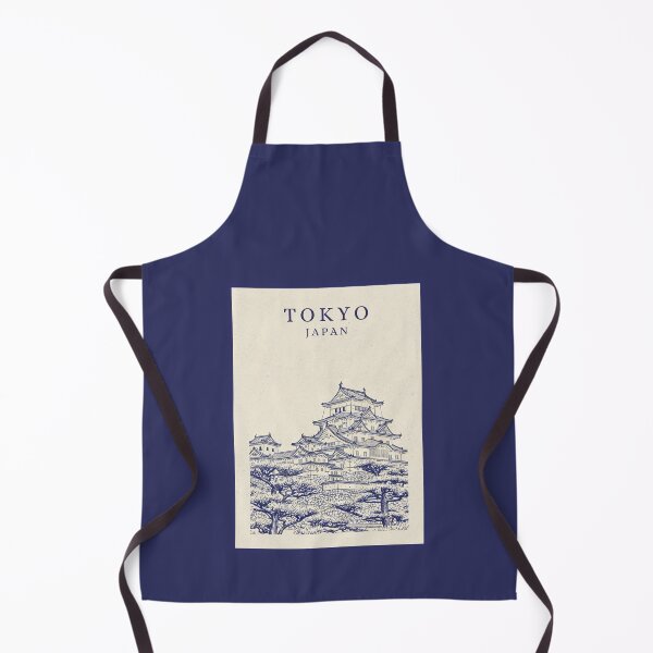 Item preview, Tokyo Japan Traditional Himeji Castle Vintage Line Art Poster designed and sold by Sorcend.