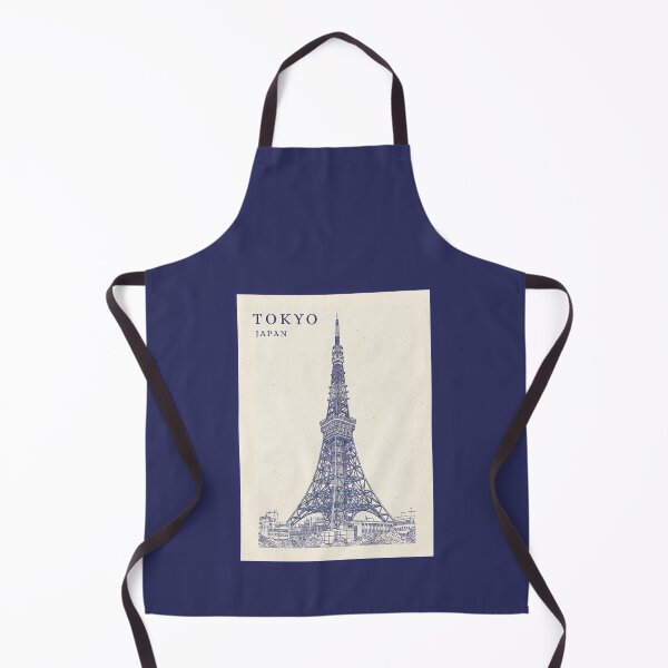 Item preview, Tokyo Tower Japan Vintage Landmark Skyline Line Art Poster designed and sold by Sorcend.