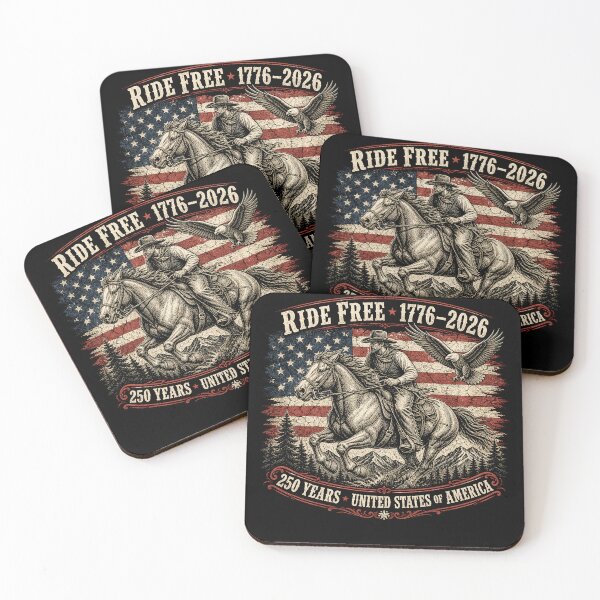 Item preview, Ride Free 1776–2026 250 Years USA Patriotic Cowboy designed and sold by will freed18.