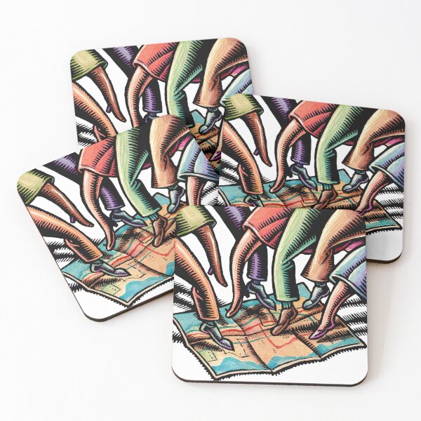 Item preview, crowd of feet step on to map in same place designed and sold by LisaHaney.