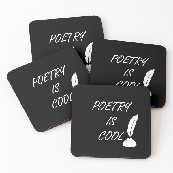 Item preview, Poetry is Cool - Script - White designed and sold by ZepoPublishing.