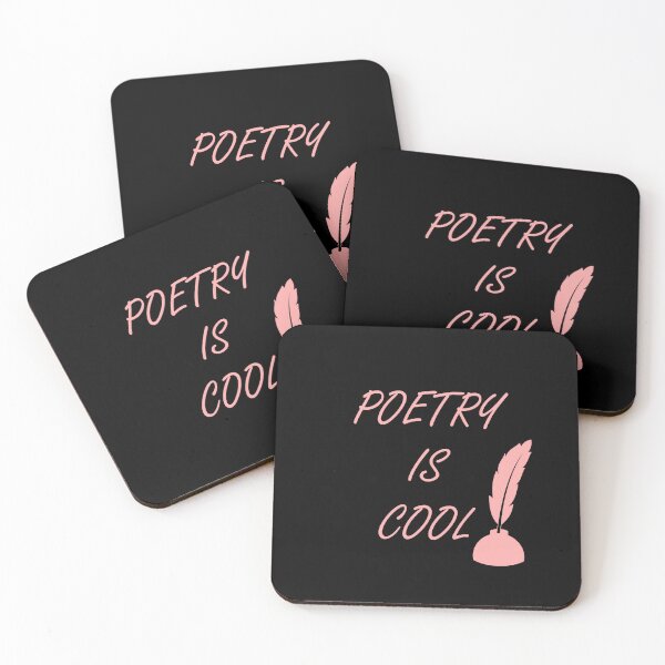 Item preview, Poetry is Cool - Script - Pink designed and sold by ZepoPublishing.