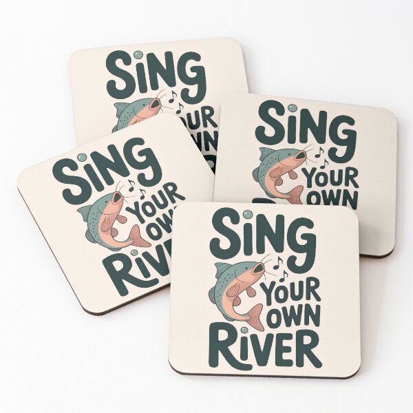 Item preview, Sing Your Own River – Minimalist Catfish Art Print, Whimsical Aquatic Illustration designed and sold by Montodesign.