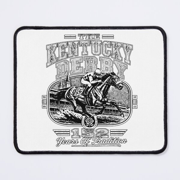 Item preview, Kentucky Derby Horse Racing Vintage 152 Years Tradition Pink Green Rose  designed and sold by graphixpolash.