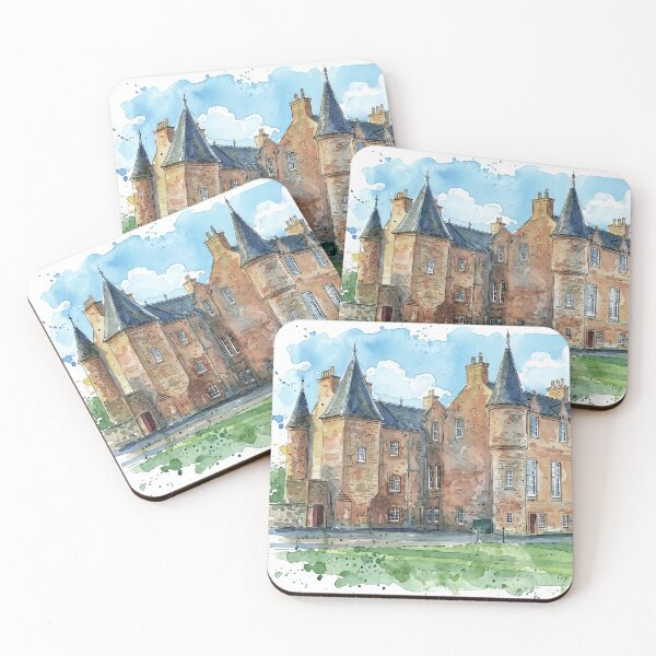 Item preview, Watercolour illustration of Prestongrange House, East Lothian, Scotland designed and sold by davidelder.
