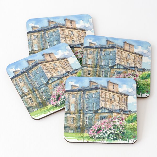 Item preview, Watercolour illustration of Newliston House, Lothian, Scotland designed and sold by davidelder.