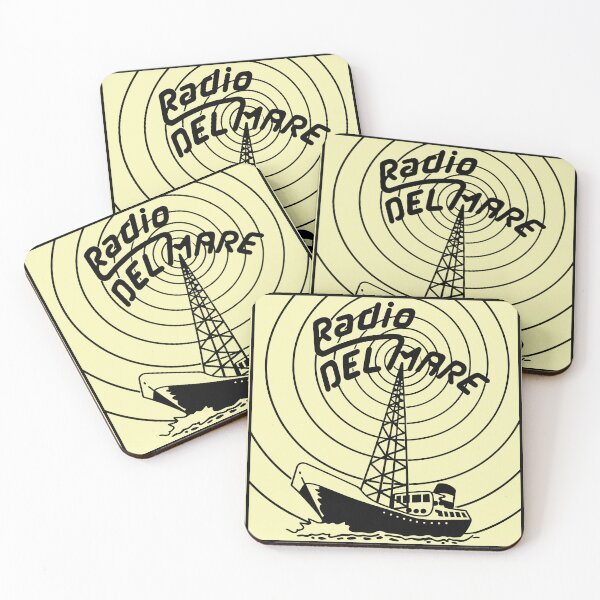 Item preview, Radio Del Mar – Vintage Ship Radio Waves Retro Design designed and sold by PIXEL POP DESIGNS - Beyond the Norm!.