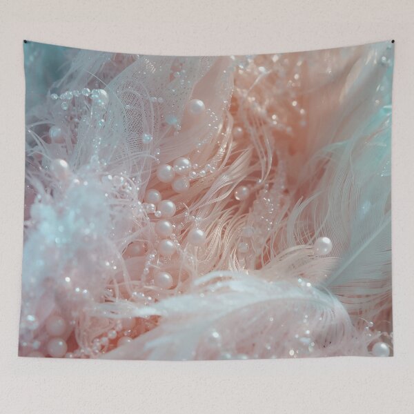 Item preview, feathers and beads background designed and sold by TanyaLovus.