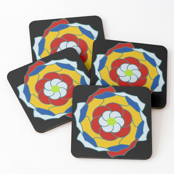 Item preview, Psychedelic Poppy Blossom - Abstract Colorful Mandala designed and sold by Provinces de France.