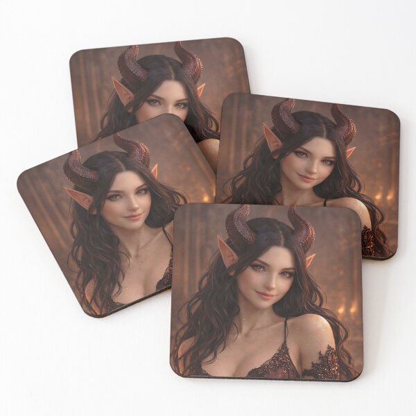 Item preview, Infernal Demon Queen Portrait in Firelight designed and sold by thor81pl.