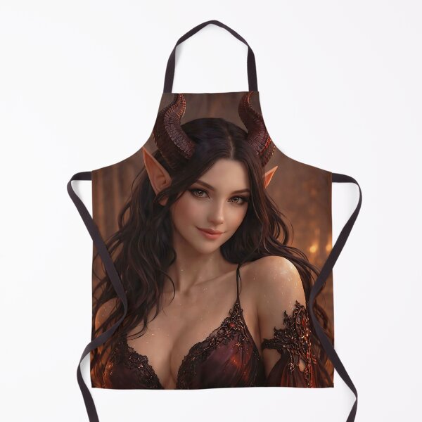 Item preview, Infernal Demon Queen Portrait in Firelight designed and sold by thor81pl.