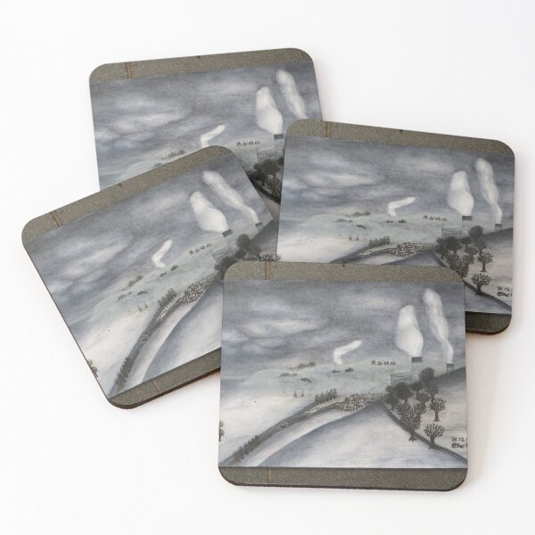 Item preview, Factory landscape in winter designed and sold by ElkeEntz.