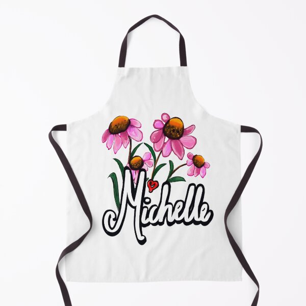 Item preview, Michelle popular girls first name in white with flowers. Personalized personalised customised name gift for girls women mother daughter grandmother teacher nurse Michelle designed and sold by Artonmytee.
