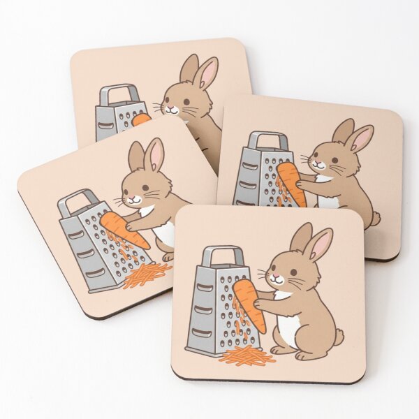 Item preview, "Cartoon Bunny Cooking – Cute Animal Design designed and sold by Dogandesighn.
