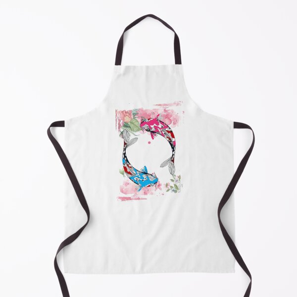 Item preview, colorful Koi Fish with flowers Art designed and sold by Pikkalo.
