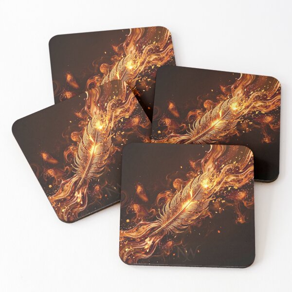 Item preview, Golden Phoenix Essence – Molten Liquid Luxury Art designed and sold by Nafas Wing.