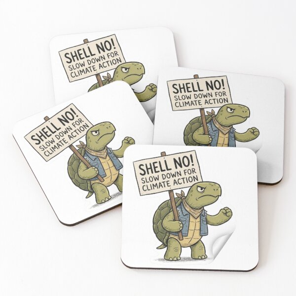 Item preview, Shell No Turtle Climate Action Funny Protest Art designed and sold by Hafcishop.