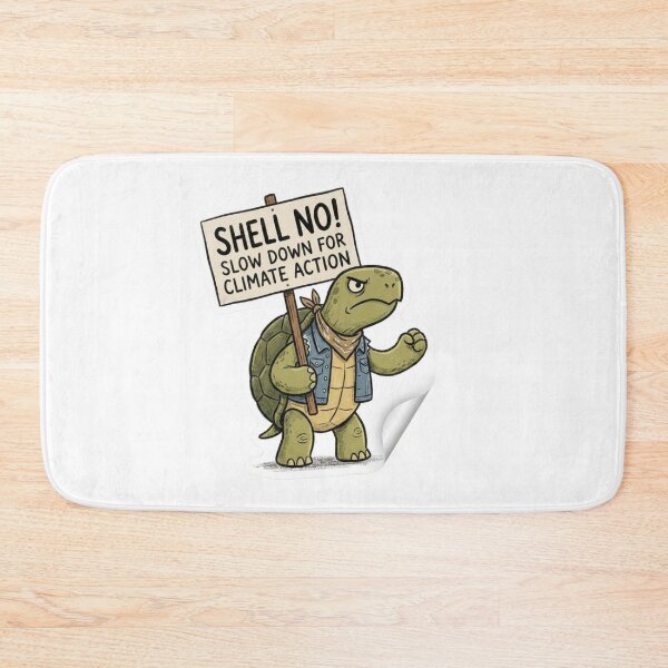Item preview, Shell No Turtle Climate Action Funny Protest Art designed and sold by Hafcishop.