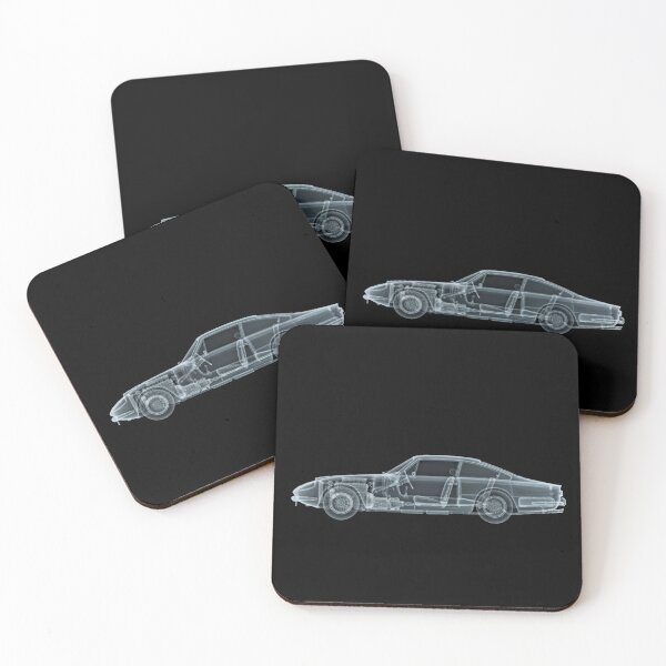 Item preview, Ferrari 365 GT 2+2 Blueprint – Transparent Classic Car Anatomy designed and sold by Gated Gear.