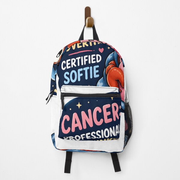 Item preview, Cancer Professional Overthinker Certified Softie Sticker designed and sold by Zodiac Celestial Art.