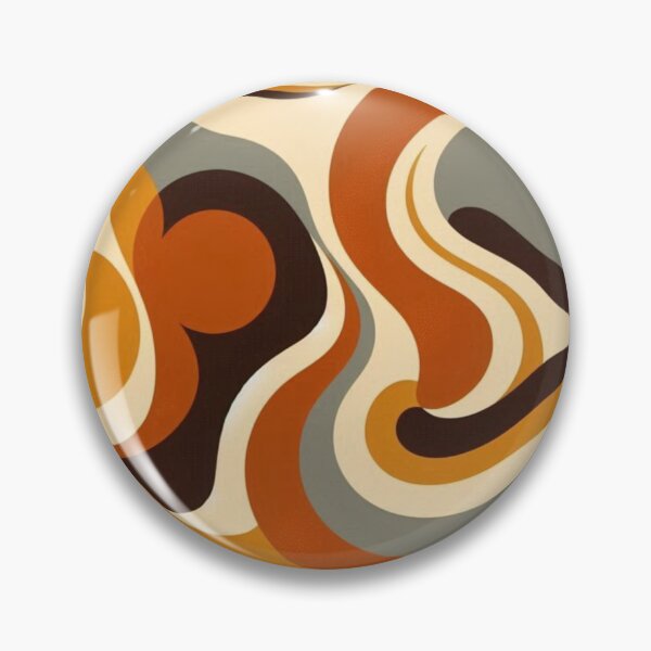 Item preview, Retro Abstract Waves – 70s Inspired Design designed and sold by Dogandesighn.