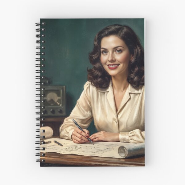 Item preview, Hedy Lamarr Inventor Portrait - Women in STEM Vintage Scientist Wall Art designed and sold by Device VN.