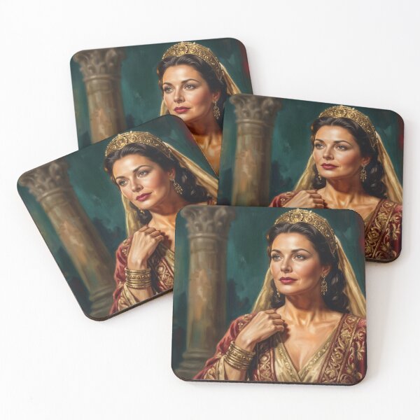 Item preview, Vintage Epic Portrait - 1940s Hollywood Biblical Heroine Goddess Print designed and sold by Device VN.