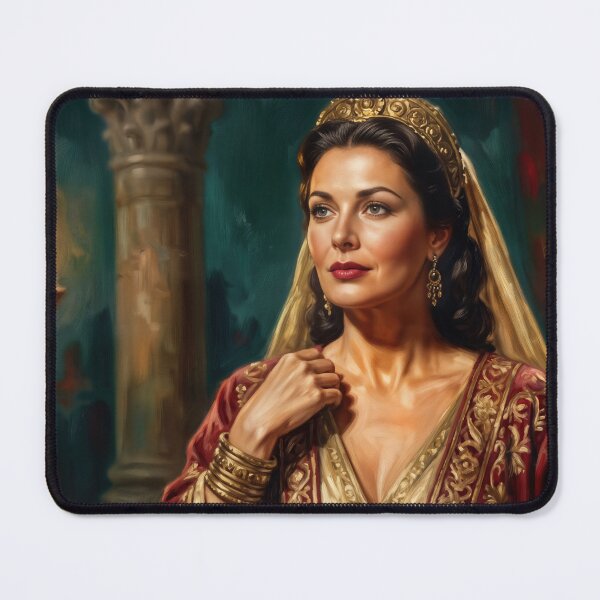 Item preview, Vintage Epic Portrait - 1940s Hollywood Biblical Heroine Goddess Print designed and sold by Device VN.