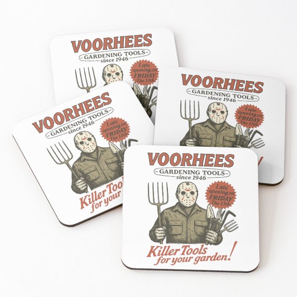 Item preview, Friday the 13th Retro Gardening advertising Parody - Jason Voorhees, Horror Movie designed and sold by SpookyShadesLab.