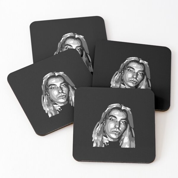 Item preview, Ronnie Radke WPAP Portrait – Geometric Rock Art designed and sold by WanderDrips.