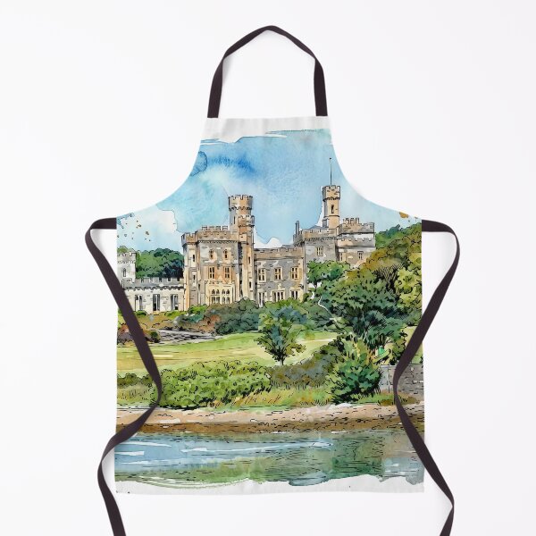 Item preview, Watercolour illustration of Lews Castle, Lewis, Scotland designed and sold by davidelder.