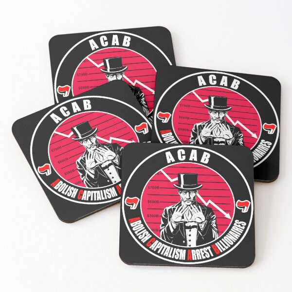 Item preview, ACAB - Abolish Capitalism Arrest Billionaires designed and sold by Momoth Illustration.
