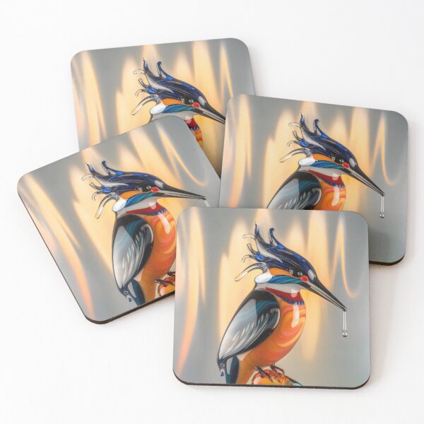 Item preview, Abstract kingfisher. designed and sold by MyHappyArtShop.