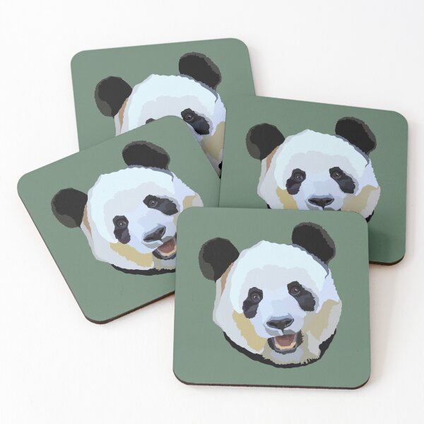 Item preview, P is for Panda,Giant Panda – Iconic Black and White Bear Wildlife Art designed and sold by PrettylittlepastelUk.