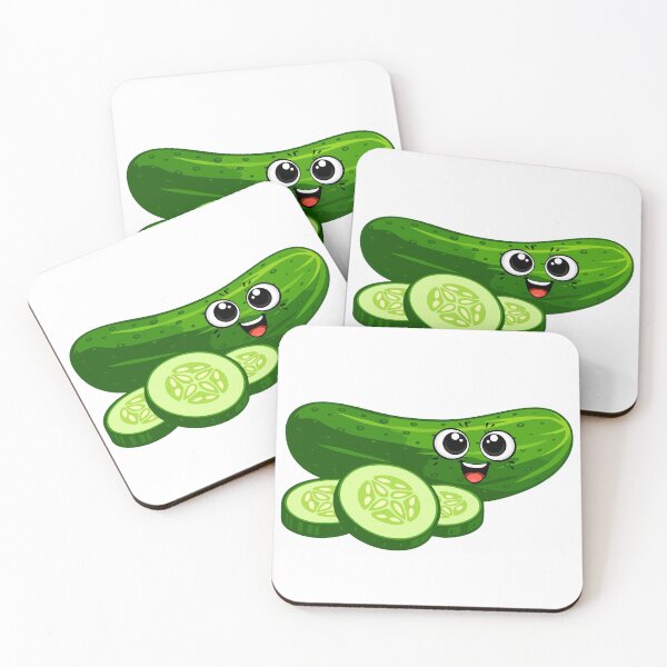 Item preview, Cute Kawaii Cucumber Design | Funny Smiling Veggie Healthy Food Cartoon designed and sold by Pandey14.